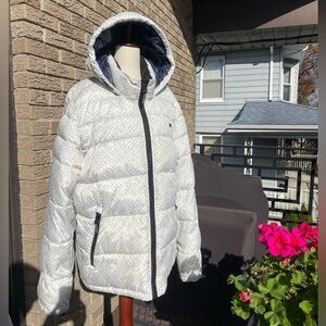Tommy Hilfiger Men White Puffer Jacket
